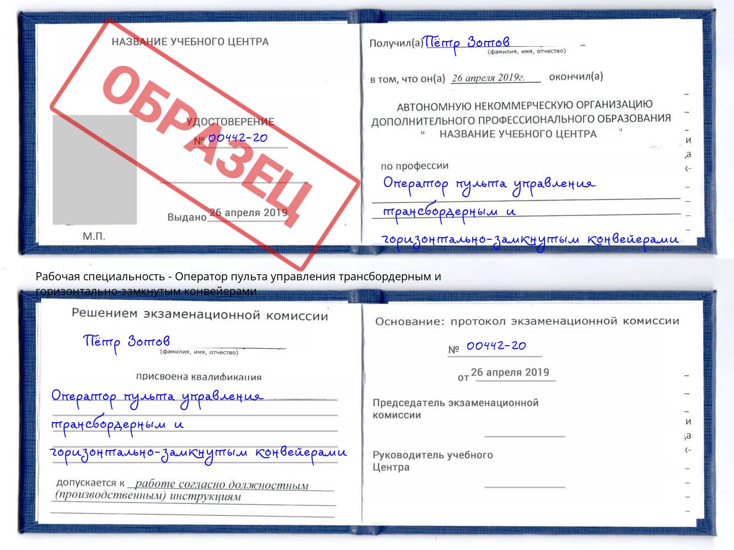 Оператор пульта управления трансбордерным и горизонтально-замкнутым конвейерами Владикавказ